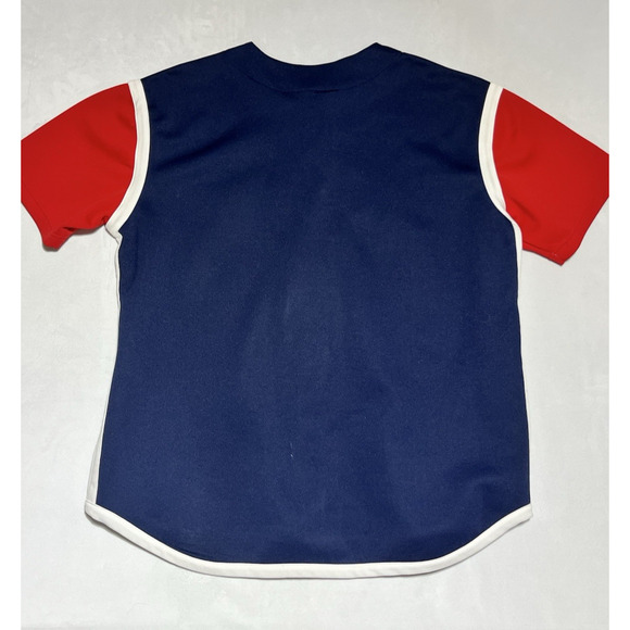 Boston Red Sox Baseball Jersey Button Up Mens XL Blue True Fan MLB Genuine - Picture 2 of 11